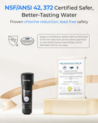 Waterdrop 10UA Under Sink Water Filter System, Reduces PFAS, PFOA/PFOS, Lead, Chlorine, Bad Taste & Odor, Under Counter Water Filter Connects Directly to Your Faucet, NSF/ANSI 42 Certified, 1 Year
