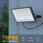 Onforu 120W Flood Lights Outdoor,12000lm Bright LED Work Light with Plug,Daylight White LED Flood Lighting, IP66 Waterproof Security Yard Lights for Yard Garage Stadium 2 Pack