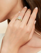 Mameloly 3ct Engagement Rings for Women Oval Cut Bridal Ring Sets Cubic Zirconia Wedding Band Twisting Infinity Pave Set Size 7