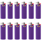 BIC Classic Lighters, Pocket Style, Lighter for Candles, Purple Lighters (Packaging May Vary), 12 Count Pack