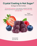 Magnesium Glycinate Plus Gummies 860mg, Sugar-Free, Non-GMO, Gluten-Free, Magnesium Gummies for Adults & Kids, Sleep, Relaxation & Focus, Magnesium Supplement for Women, Mixed Berry Flavor, 120 Count