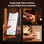 Philips Hue Wall Tap Dial Light Switch, Portable, White - 1 Pack - Requires Lights and Bridge - Smart Home - Easy, No-Wire Installation