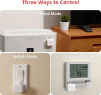 Switchbot Smart Switch Button Pusher (Bluetooth) – Fingerbot for Rocker Switch/One-Way Buttons, App Timer Control, No Wiring, Optional Hub Required for Voice/Remote, White
