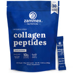 Premium Collagen Peptides Powder, 30 Sticks Travel Packets(Type I, III), Unflavored Collagen Protein Powder to Go, Hydrolyzed Collagen Peptides for Skin Hair Nail Joint, 10g per Serving, Paleo & Keto