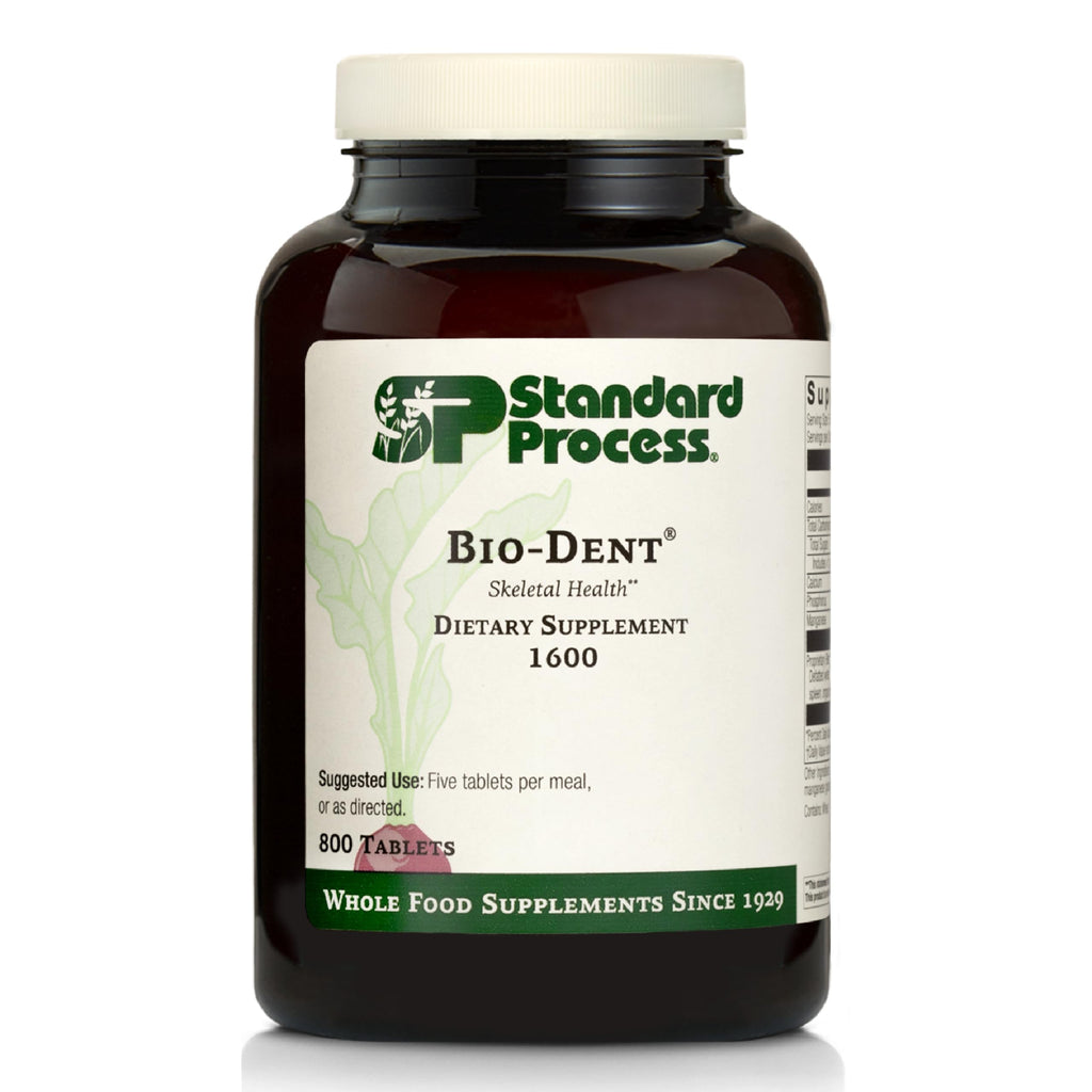Standard Process Bio-Dent Skeletal Health Dietary Supplement - Teeth & Bone Function Support - Skeletal & Collagen Supplement - 800 Tablets