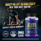 (5 Pack) Jellyfil Gummies - Official Jellyfil Gummys with All Natural Ingredients, Advanced JellyFil Maximum Strength Vitamins Formula for Wellness & Overall Health Support, 300 Gummies for 5 Months