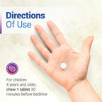 Nested Naturals Luna Kids Sleep Aid Tablets for Children 4+ - Naturally Sourced Ingredients - Gentle, Herbal Sleep Supplement with Chamomile, Melatonin, Valerian & Lemon Balm - 120 Chewable Tablets