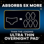 Always ZZZs Disposable Period Underwear, Size L, Absorbs 5X More Than an Ultra Thin Overnight Pad, Comfortable Sleep Worry-Free Nights 26 Count