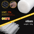 Bubble Cushioning Wrap 2 Pack 12 Inch x 72 ft Total Bubble Wrap for Packing，Moving Boxes and Shipping for Your Business，Perforated Every 12 in.Suitable for Filling Packaging Boxes.