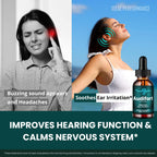 Audifort Tinnitus Drops, Official Audifort Tinnitus Relief for Ringing Ears, Advanced Ear Health Support Supplement Liquid Drops All Natural for Healthy Ringing Ear, Audi Fort Dropper Reviews (2 Pack)