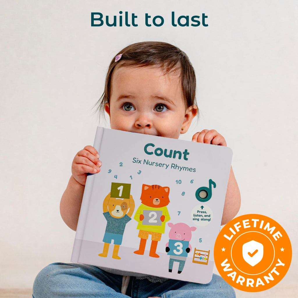 Cali's Books Number Book for Toddlers 1-3 - Learn to Count 1 2 3 Musical Books for Kids, Interactive Talking Baby Sound Book, Educational Song Learning Toys, Singing and Counting Music Toy for Babies