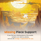 Masseruon Puzzles for Adults 1000 Pieces-Sunset Canyon Round Hard Puzzle