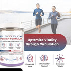 The Blood Flow Power Formula Neuropathy Drink Powder, High Concentration of L ‘Arginine and Citrulline, to Boost Circulation and Support Neurological Health – 444 Grams/30 servings
