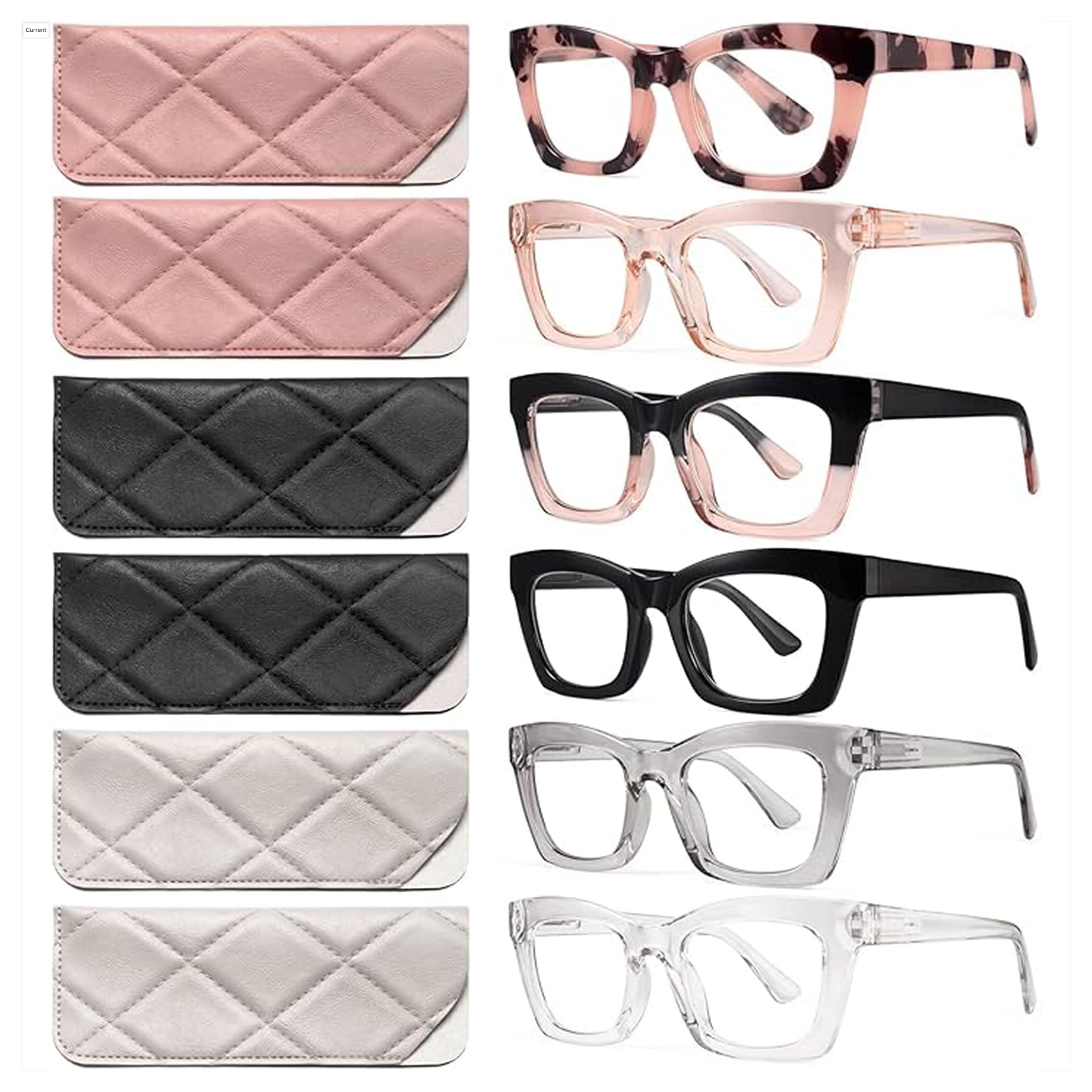 CCVOO 2.0 Reading Glasses for Women, Stylish Eyeglasses, Blue Light Readers for Women, Computer Eye Glasses, Cheaters