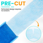 3 Rolls Soft Silicone Tape,Pre - Cut Waterproof Medical Tape Mouth Tape