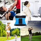 VENUZOR Waist Trainer Belt for Women - Waist Cincher Trimmer - Slimming Body Shaper Belt - Sport Girdle Belt (UP Graded)(Blue,XX-Large)