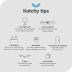 KATCHY Indoor Insect and Flying Bugs Trap Fruit Fly Gnat Mosquito Killer with UV Light Fan Sticky Glue Boards No Zapper White