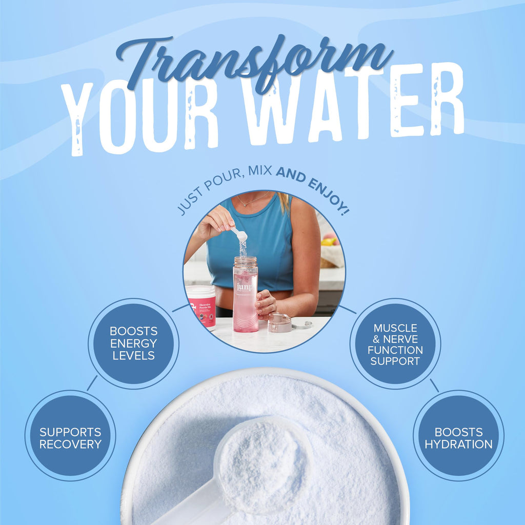 JUNP Electrolytes Powder No Sugar No Carbs - Exotic Tropical Dragonfruit Limeade Drink Mix - Potassium & Salt Electrolyte Hydration Powder Zero Calorie Sugar Free Electrolyte Powder, 180 Servings