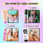 b.tan Large Candy Scented Self Tanner Mousse | Party Size Disco Candy Tan - Best, 1 Hour Express Dark Sunless Tanning Foam, Sweat-Proof & Transfer Resistant Fake Tan, Cruelty Free, 10.1 Fl Oz