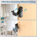 Anti-Theft Ring Doorbell Mount Compatible with Battery Doorbell/Pro/Plus(2nd Gen), No-Drill Doorbell Mounting Bracket Accessories for Inward Swing Door