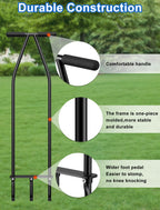 Xuperace Lawn Aerator Tool, Core Aerator Lawn Tool with Alloy Steel Material, Sturdy Grass Aerator for Lawn Health Soil Yard Aerator