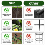 aboxoo Sturdy Metal Garden Obelisk Trellis, 11.5"x11.5"x18" Plant Support