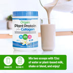 Orgain Protein Powder + Collagen, Vanilla Bean - 25g of Protein, 10g Collagen Peptides, Type I & III, 1B CFU Probiotics, Supports Hair, Skin, Nail, Joint & Gut Health, Gluten Free - 1.6lb