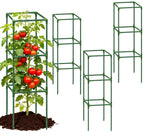 6 Pack 43.3 Inch Adjustable Tomato Cages Garden Plant Trellis