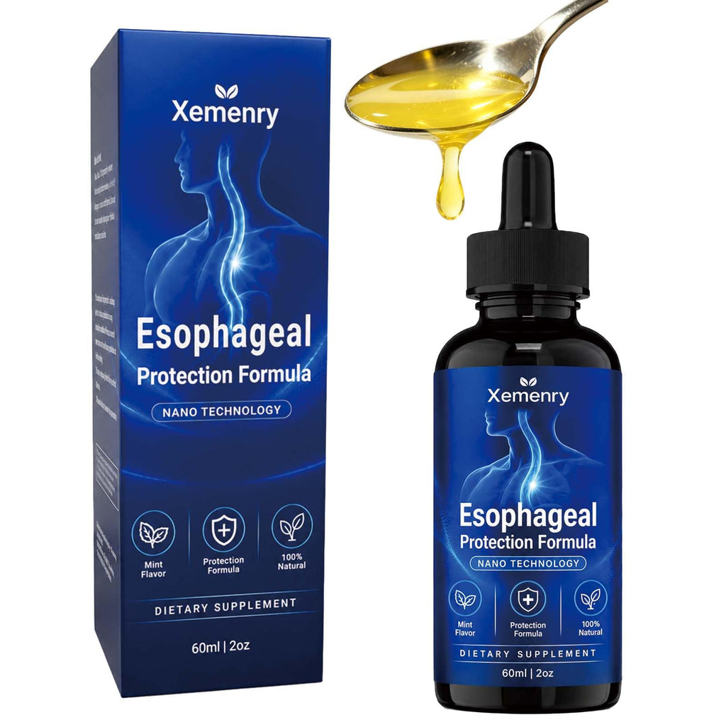 Nano Esophageal Relief Drops - Slippery Elm Bark, Zinc, L-Carnosine, L-Glutamine & Aloe Extract - Non-GMO, Dairy-Free - Relieves Digestive Irritation, Supports Throat & Stomach Comfort - 2 fl oz