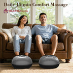 CuPiLo Foot Massager with Heat, FSA Eligible HSA Shiatsu Foot Massager Machine for Plantar Fasciitis, Adjustable Vibration & Pressure for Neuropathy Pain, Women Men Gifts, Fits Up to 12"(Gray)