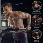 BEAST RAGE Lifting Wrist Straps for Weightlifting, Straps Gym Grip Power Workouts Lifting Straps Padded Cotton Men Women Wrap Lift, Deadlift Bodybuilding Weight Lifting Exercise Straps (Black/Red)