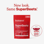 Humann SuperBeets Heart Chews, Beet Root Powder Support Energy Supplement, Nitric Oxide and Blood Pressure Support, Grape Seed Extract & Non-GMO, Heart Health, Pomegranate Berry Flavor, 180 Count