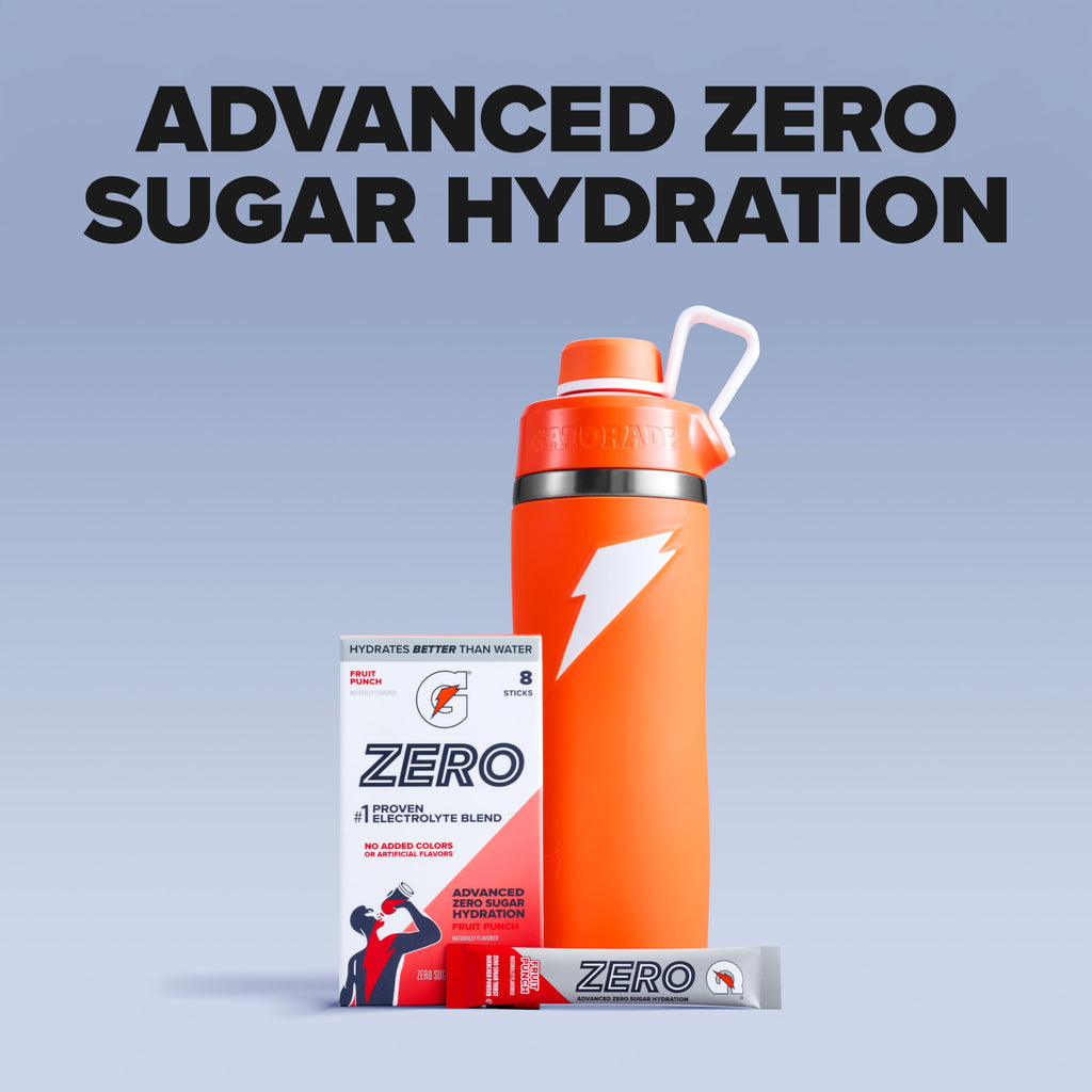 Gatorade Zero Sugar Powder, Glacier Freeze, (32 Servings)