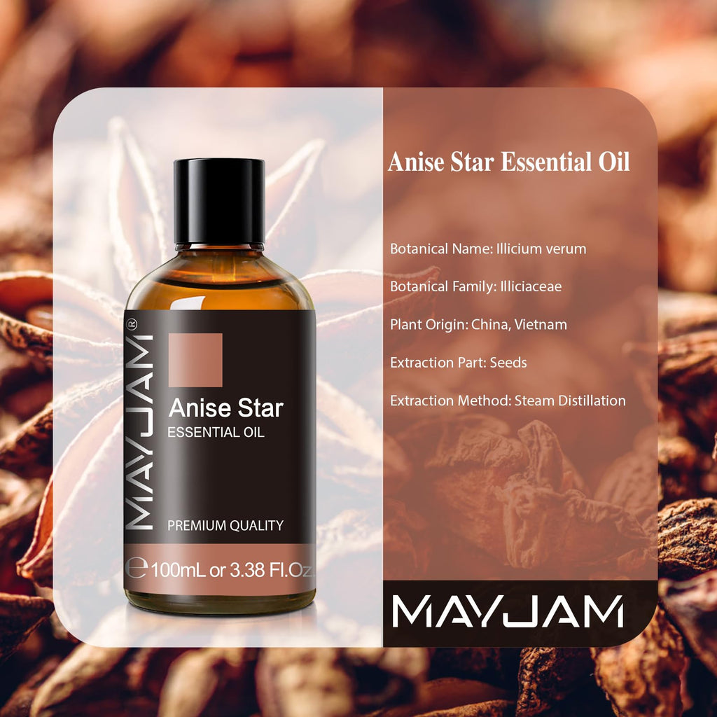 Chamomile Essential Oil 100ML/3.38FL.OZ, MAYJAM Premium Chamomile Oil Essential Oils with Glass Dropper, Great for Diffuser and Candle Making