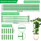Moirsunt 6 Packs Tomato Cage for Garden, Up to 48Inch Plant Support Stakes