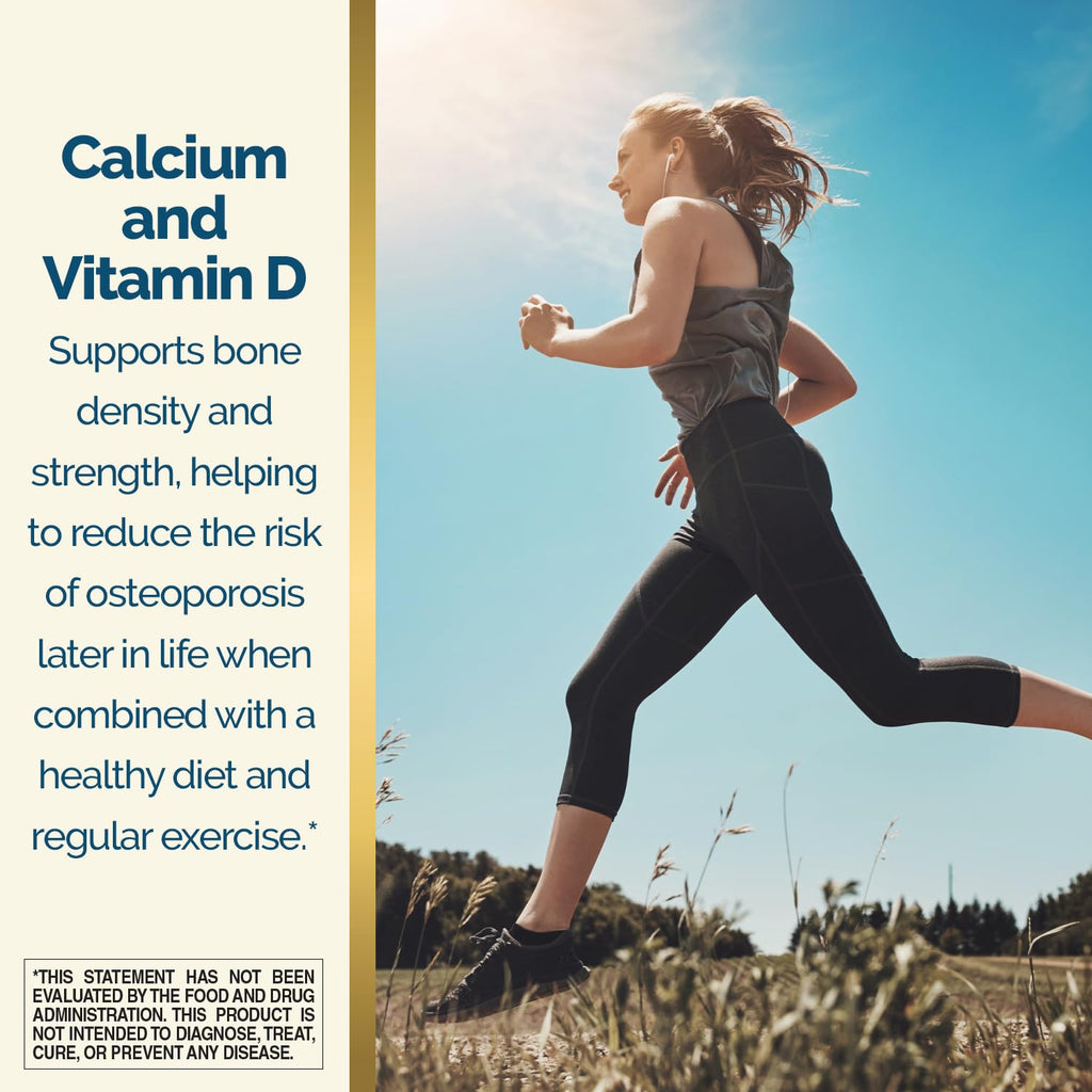 Nature's Wonder Calcium 600 mg with Vitamin D3 20 mcg for Bone Health, 220 Tablets (Pack of 2)