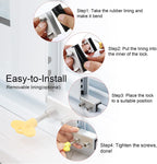 Window Locks, 8 Sets Sliding Security Window Lock with Key for Vertical & Horizontal Sliding Windows & Sliding Doors, Adjustable Window Locks Security Window Stoppers for Patio Bedroom Home and Office