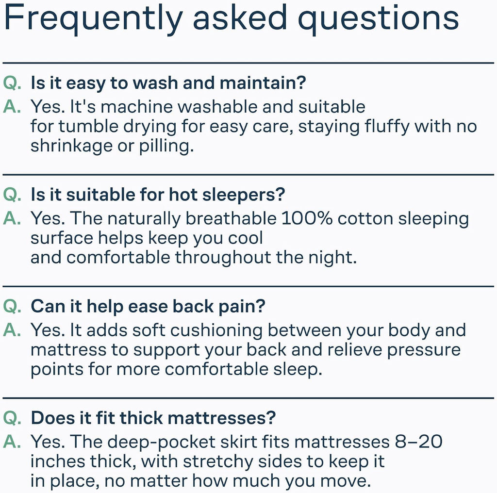 Niagara Sleep Solution 100% Cotton Top Full Size Mattress Pad, Pillow Top