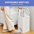 60 Pack Disposable Microfiber Cleaning Pads for Bona Mop | Heavy-Duty Replacement Pads Compatible with 15-18 inch Spray Flat Mops | Multi-Surface Hardwood Floor Cleaner Pad Refills
