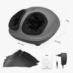 Breo Foot Massager Machine with Heat, Deep Kneading, Air Compression, Rolling Massage for Tired Feet and Plantar Fasciitis, Fits up to EU Feet Size 46
