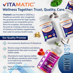 Vitamatic Alpha Lipoic Acid (ALA) 600mg Per Serving - 240 Vegetable Capsules - 120 Servings - Non-GMO & Gluten Free