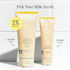 Beekman 1802 Oat & Goat Milk Exfoliating Face Wash & Facial Scrub – Gentle Pore Minimizing Exfoliating Cleanser with Jojoba Beads, Daily Face Wash for Sensitive Skin – Travel Size