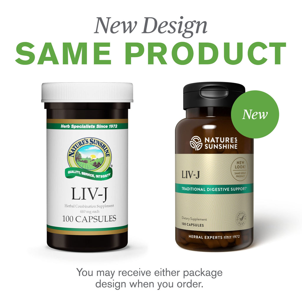 Nature's Sunshine LIV-J, 100 Capsules | Herbal Blend Supports Digestion by Nourishing the Liver and Spleen and May Help to Cleanse the Digestive System