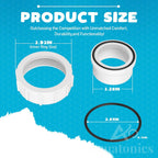 Aquatonics 2” Half Union Adapter for Pentair Replaces PKG188 Mastertemp 400, 200, 250 and All Max-E-Therm Heaters - PLDE Filter - Pumps and More - Set of 2