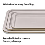 OXO Good Grips Non-Stick Pro Ceramic Coated Metal Bakeware Half Sheet Pan – Biscuit