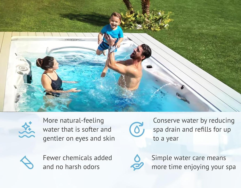 Hot Tub in-Line Replacement Chlorine Cartridge for use with Frog Ease System 3-Pack up to 600 gallons; Hot Tub Maintenance with No Cyanuric Acid