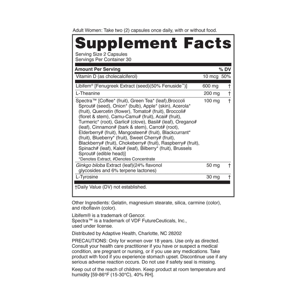 Nugenix Women's Libido Booster Supplement, 60 Count