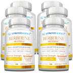 Approved Science Berberine 1000mg - High Absorption Berberine Supplement with BioPerine - 360 Capsules - 6 Month Supply - Vegan