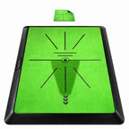 COSPOPTIC Golf Hitting Mat with Swing Path Feedback, Heavy-Duty Rubber Base Anti-Slip Golf Training Mat, Extra Replaceable Surface, Portable Practice Mat for Home Office Garage Yard Indoor Outdoor