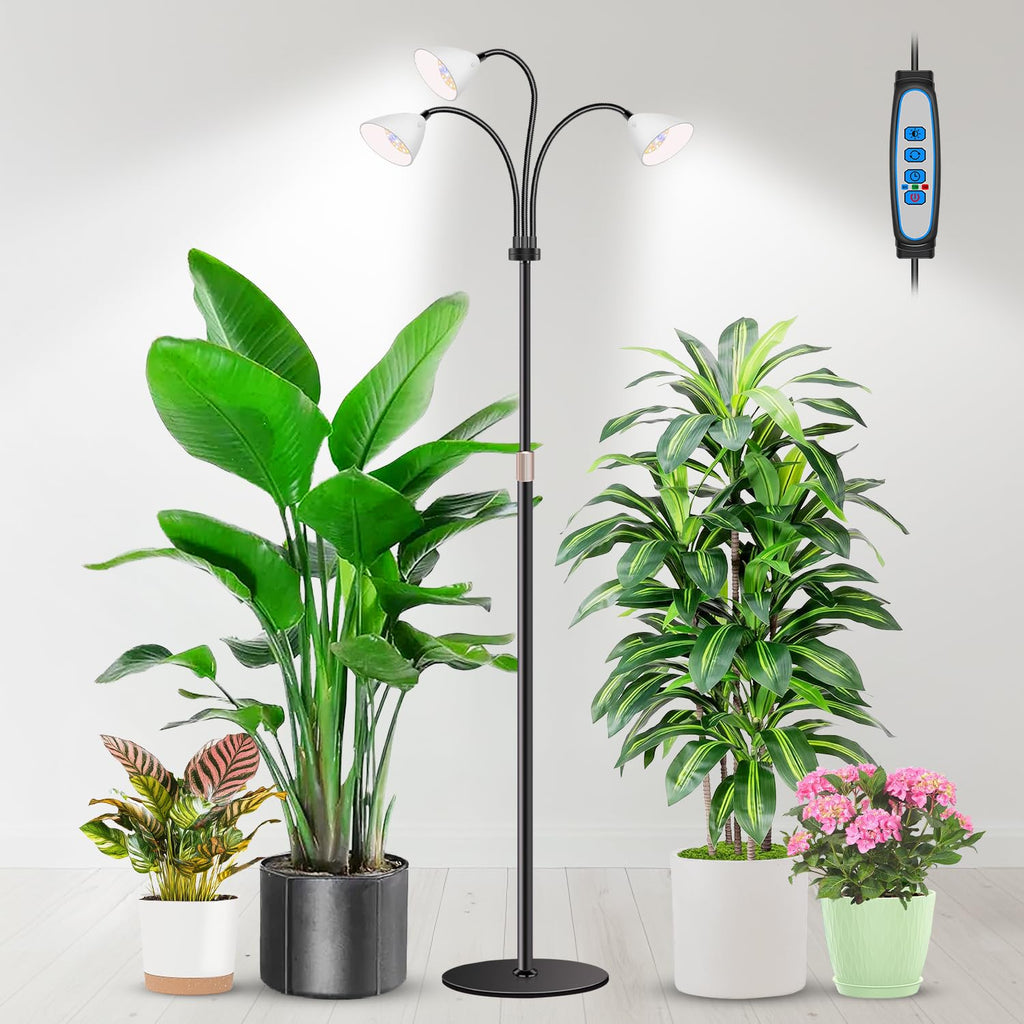 wolezek Floor Grow Lights for Indoor Plants, Full Spectrum, for Tall Plant